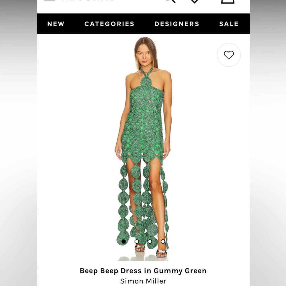Simon Miller Beep Beep Dress - Size XS - Gummy Green